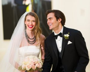 Newly Weds Laughing
